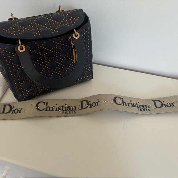 CHRISTIAN DIOR Medium Studded Supple Lady Dior Bag - Picture 8 of 11